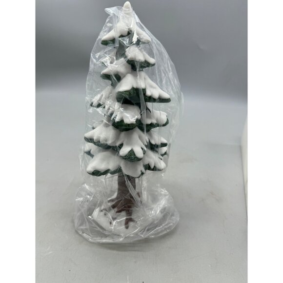 Department 56 Snowy Pine Tree Figurine Used READ - Picture 5 of 10